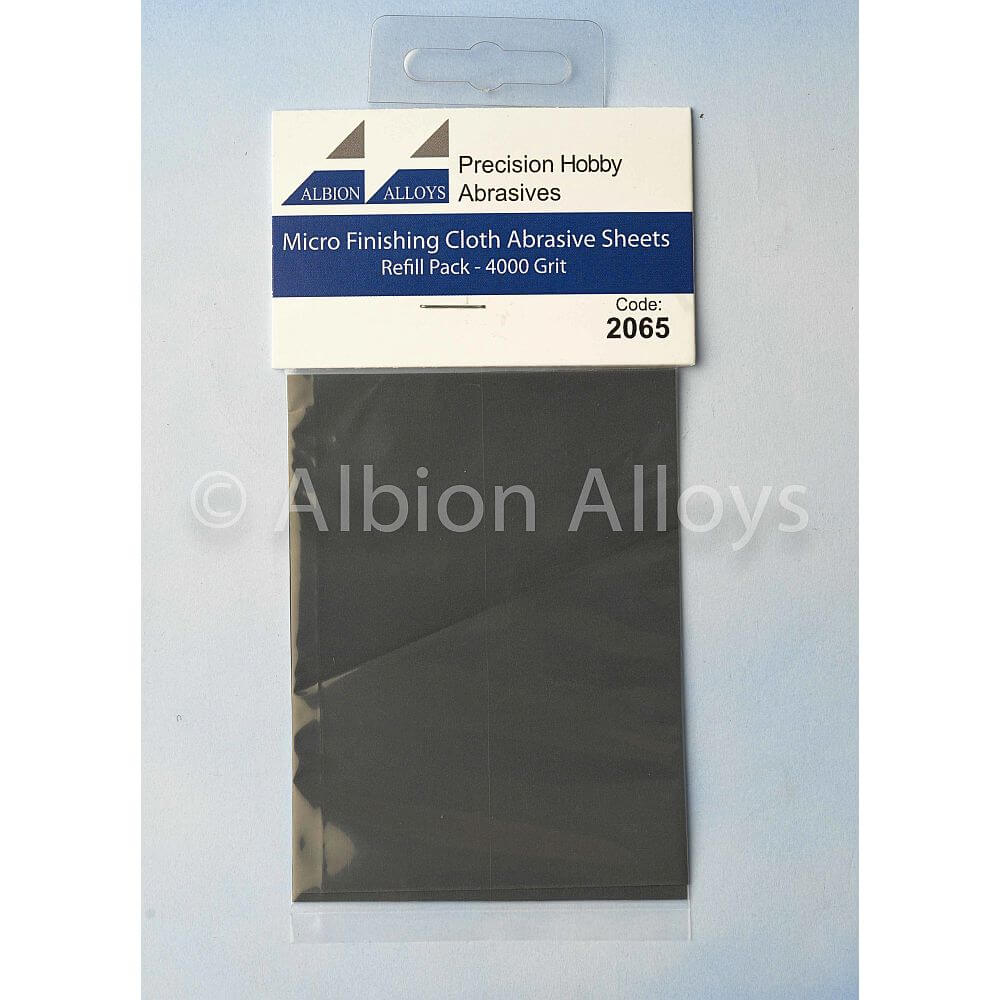 Micro Finishing Cloth Abrasive Sheets Refill - 4000 Grit 2065 Albion Alloys