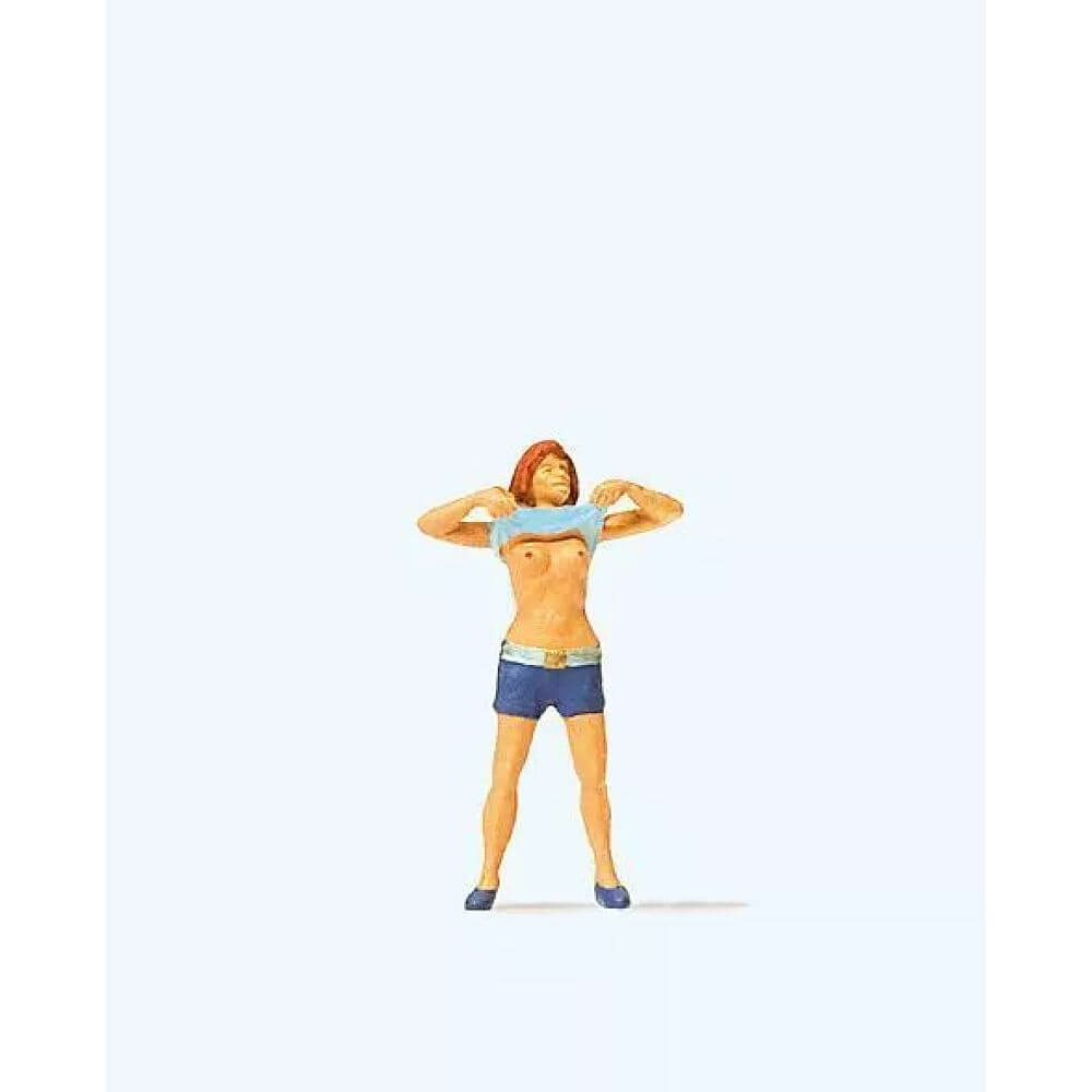 Lady Undressing 00/H0 Model Railway Figure 28124 Preiser