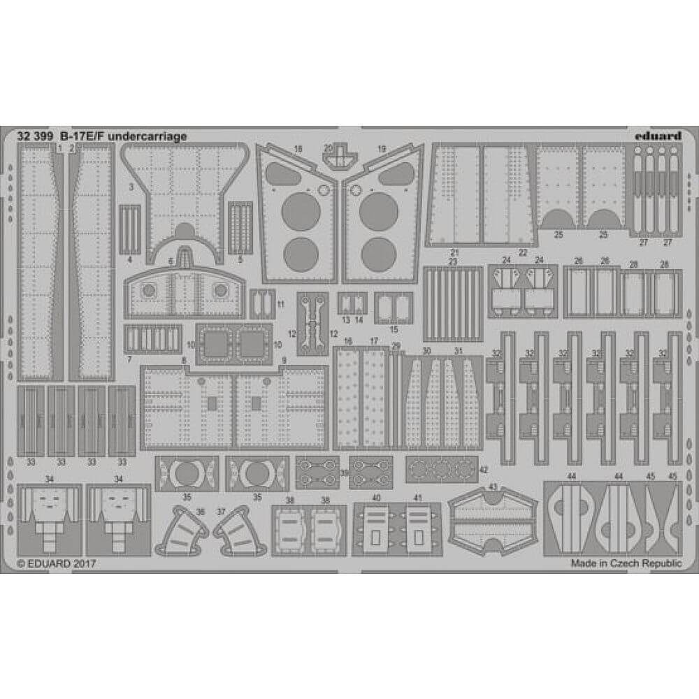 1:32 B-17E/F undercarriage for HK Models 32399 Eduard