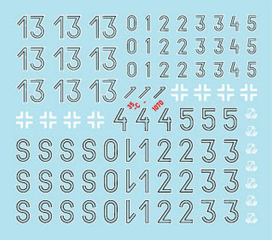 1:35 Tigers of LSSAH. 13./SS-Pz-Regiment LSSAH 35-C1070 Star Decals