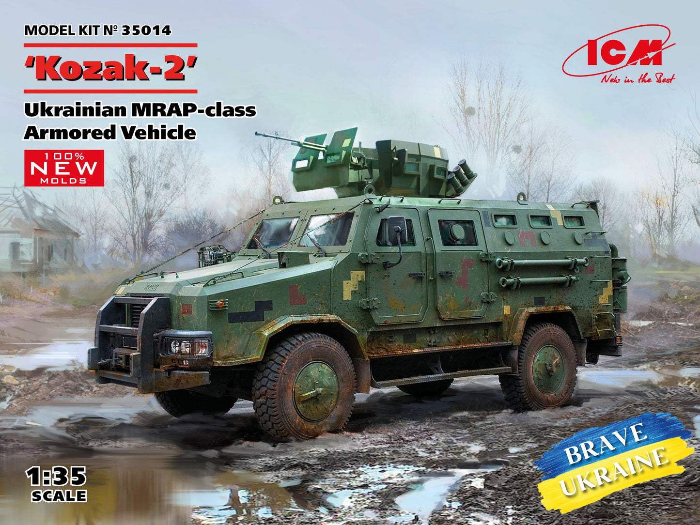ICM 35014 'Kozak-2' Ukrainian MRAP-class Armored Vehicle 1:35