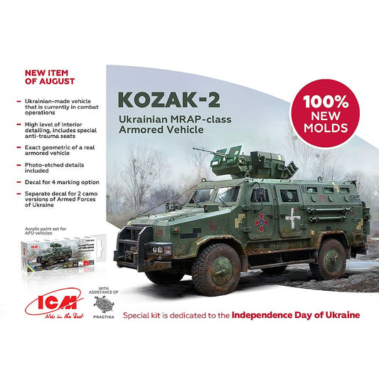ICM 35014 'Kozak-2' Ukrainian MRAP-class Armored Vehicle 1:35