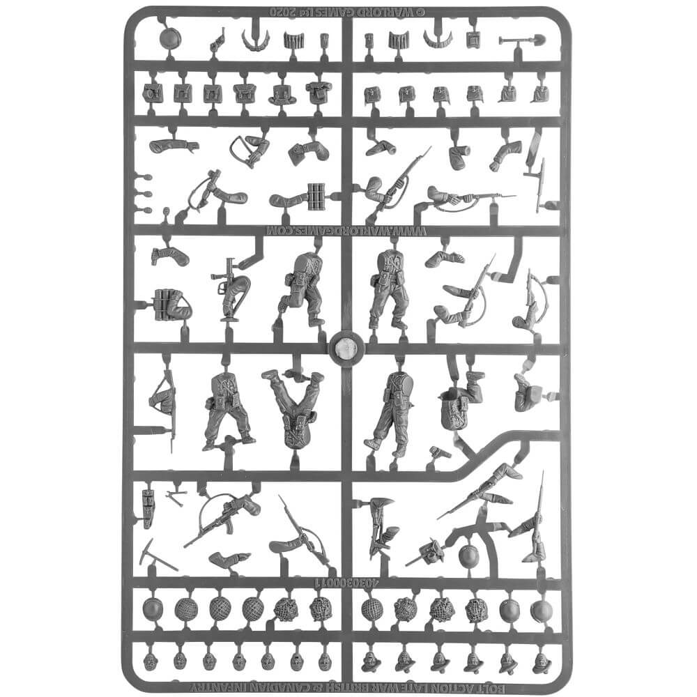 28mm Bolt Action British & Canadian Infantry Single Sprue Warlord Games