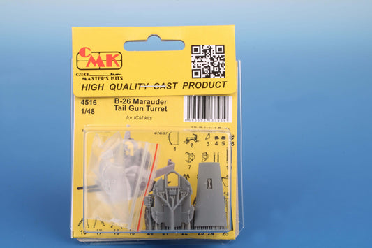 1:48 B-26 Marauder Tail Gun Turret for ICM 4516 CMK Kits