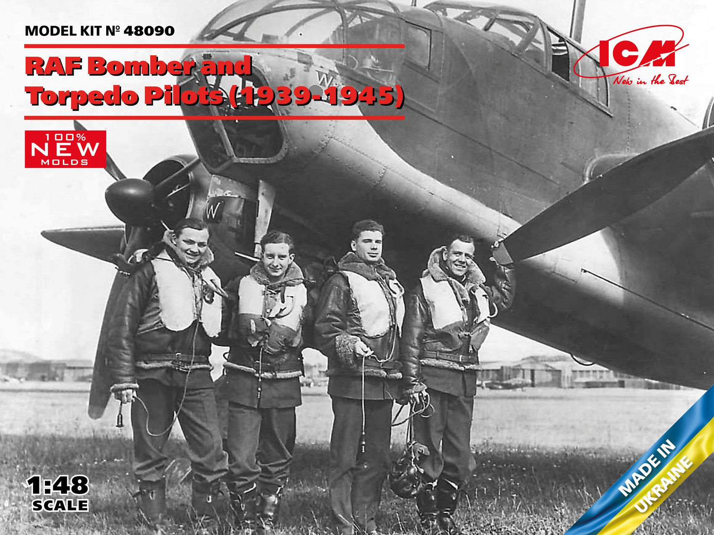 ICM 48090 RAF bomber and Torpedo Pilots (1939-1945) 1/48