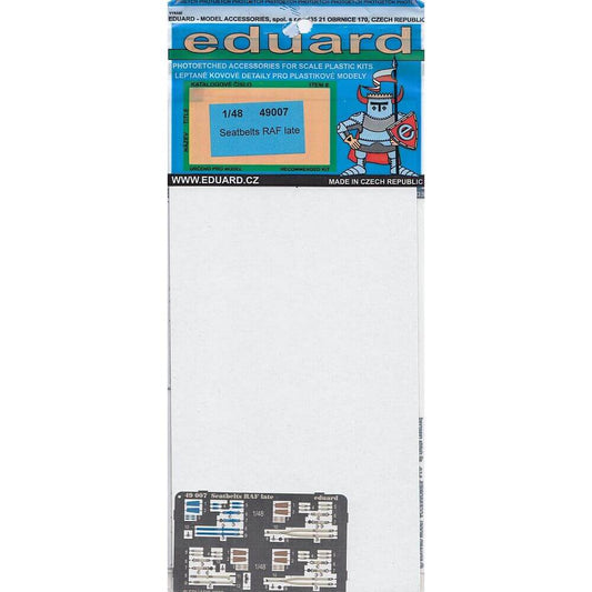 1:48 RAF Q-type late seat belts 49007 Eduard