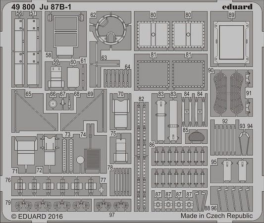 1:48 Junkers Ju 87B-1 - Interior and Exterior for Airfix 49800 Eduard