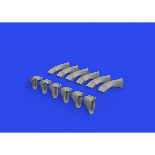 1:24 Spitfire Mk.IX exhaust fishtail Brassin PRINT for Airfix 624003 Eduard