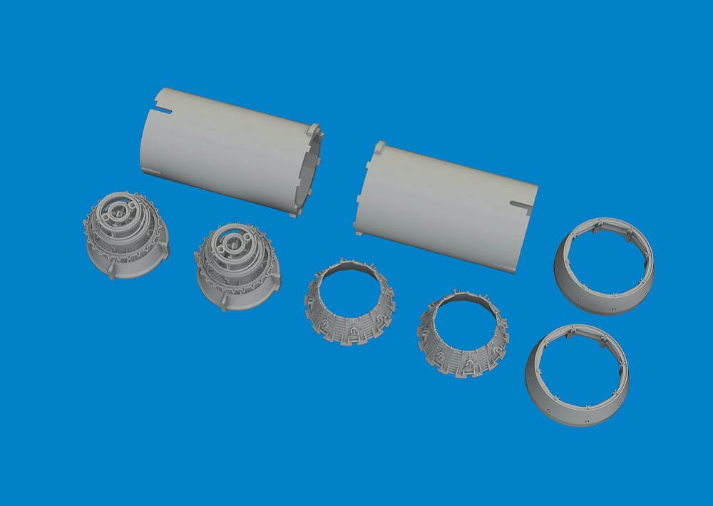 1:48 Jaguar GR.1 Exhaust Nozzles PRINT for Airfix 6481141 Eduard