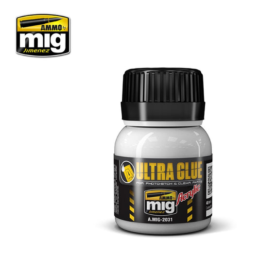 Ammo by Mig A.MIG-2031 Ultra Glue - for Etch, Clear Parts & More 40ml bottle