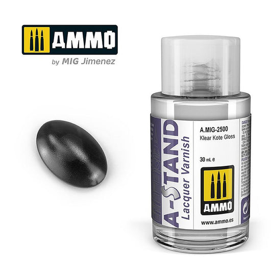 Ammo by Mig A.MIG-2500 A-STAND Klear Kote Gloss Lacquer Varnish 30ml bottle