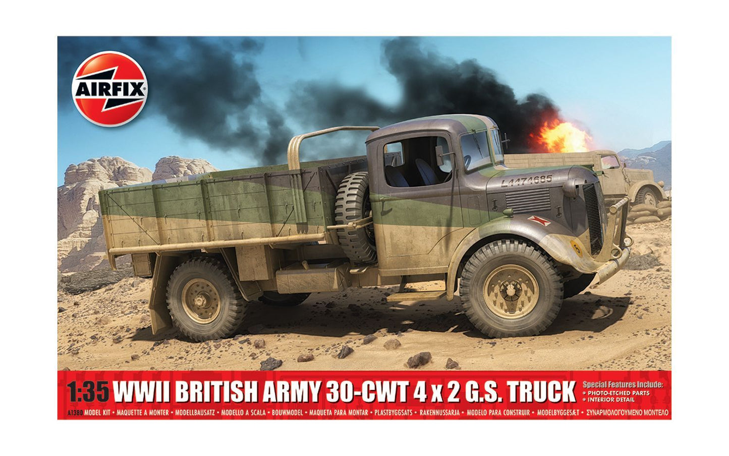 Airfix A1380 WWII British Army 30-cwt 4x2 GS Truck 1/35