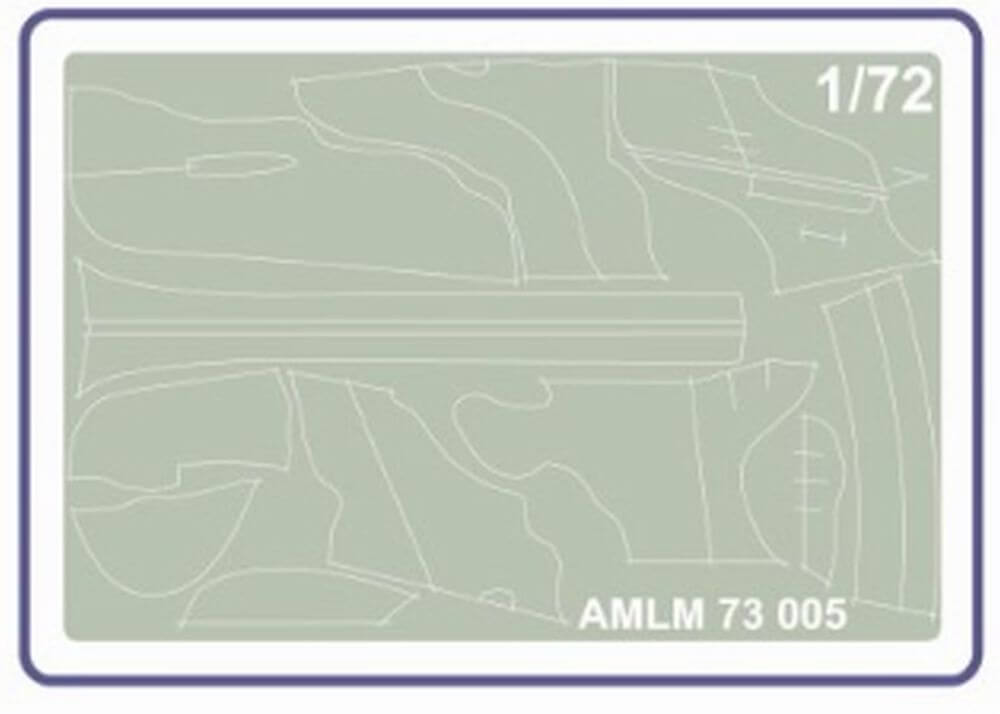 1:72 Supermarine Spitfire Mk.V The "B" Camouflage Masking Set AMLM73005 AML