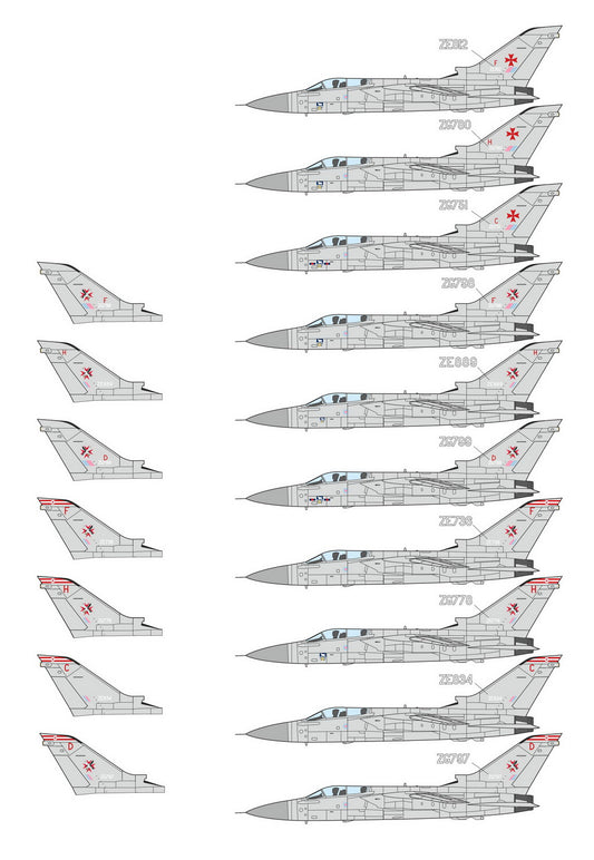 1:72 No.1435 Flt. Panavia Tornado F.3 DMF7201 Mark I Decals