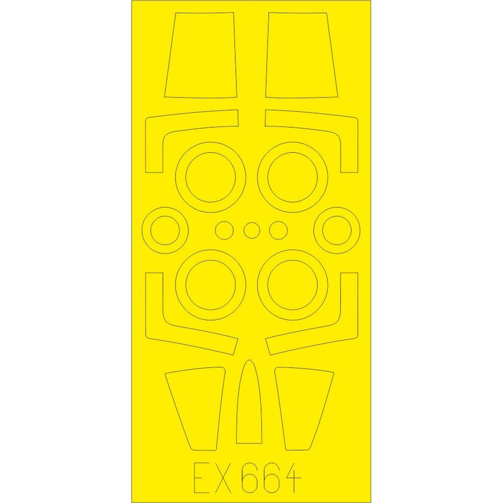 1:48 Lockheed F-104G Starfighter Masking Set for Kinetic EX664 Eduard