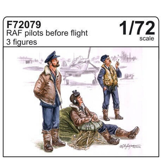 1:72 RAF pilots before flight (3 fig.) F72079 CMK Kits