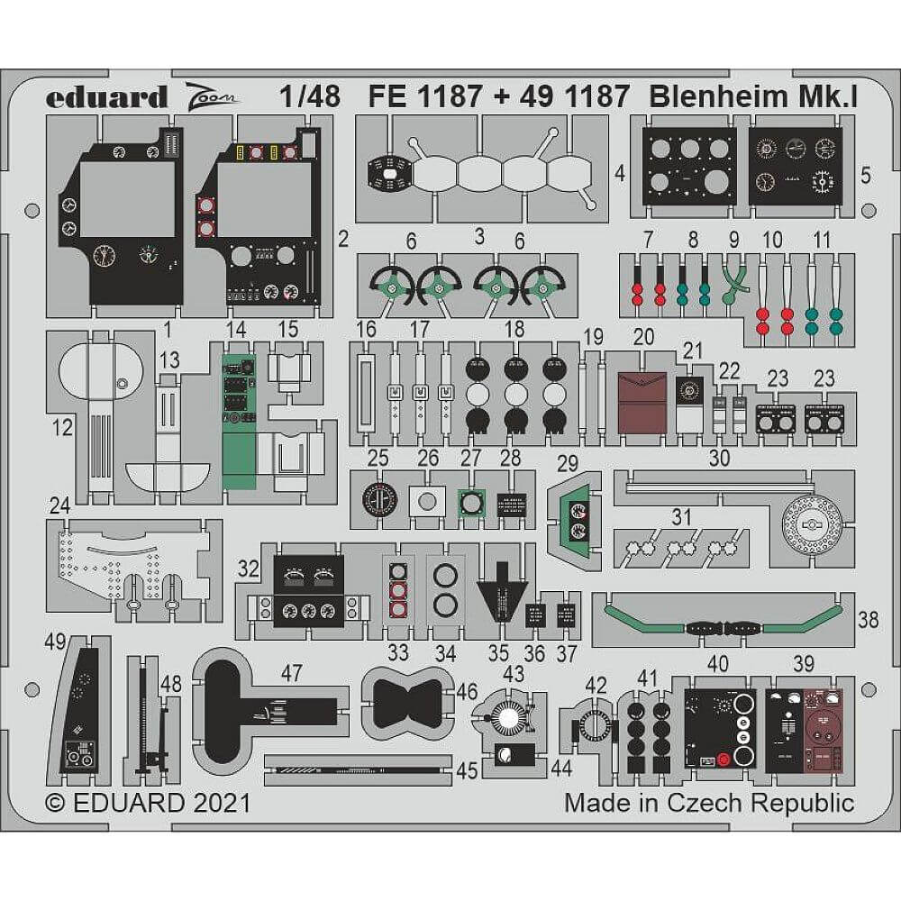 1:48 Blenheim Mk. I Zoom for Airfix FE1187 Eduard