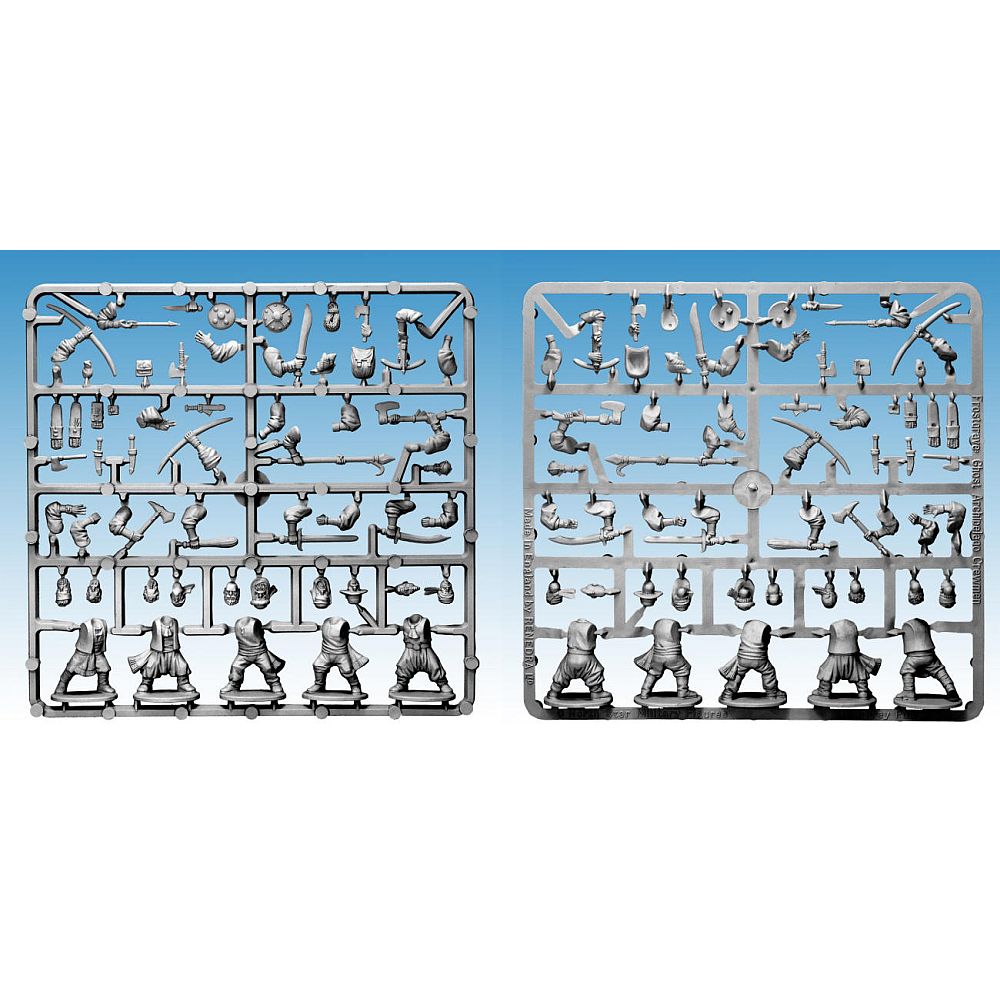 28mm Frostgrave Ghost Archipelago Crewmen Single Sprue With Bases