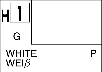 10ml White Gloss Acrylic Mr Hobby H-1