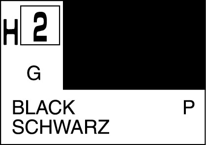 10ml Black Gloss Acrylic Mr Hobby H-2