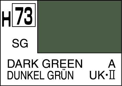 10ml Dark Green Acrylic (Semi-gloss) RAF WWII Mr Hobby H-73
