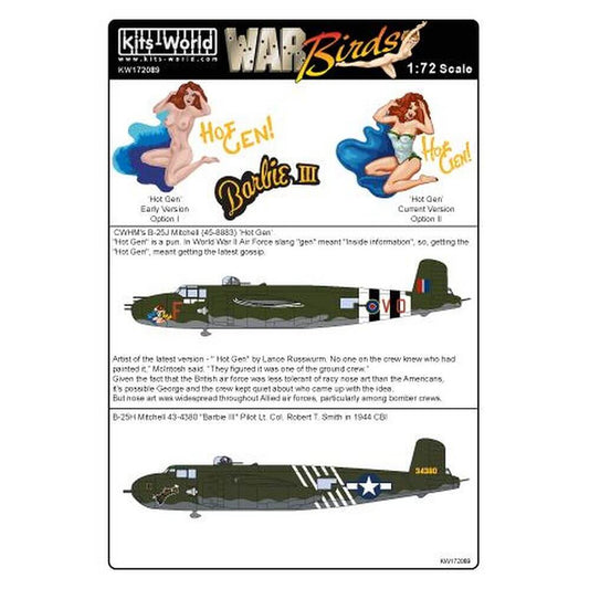 1:72 War Birds B-25 Mitchell KW172089 Kits-World