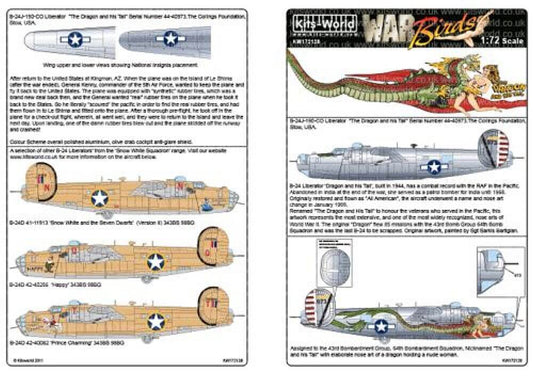 1:72 B-24J Liberator 'The Dragon and His Tail' KW172128 Kits-World