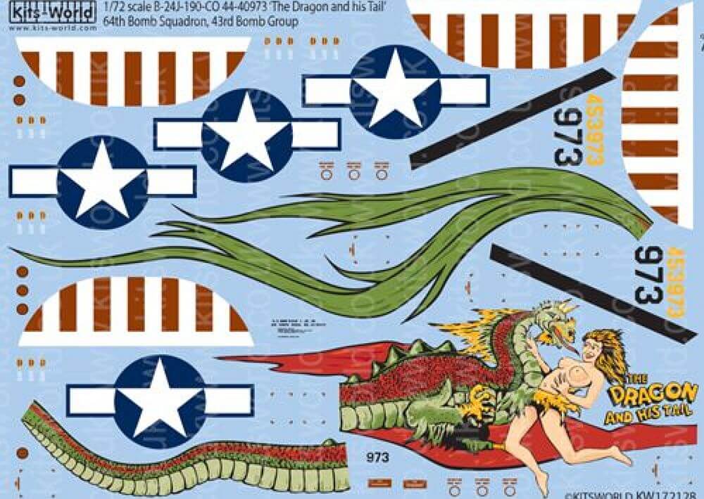 1:72 B-24J Liberator 'The Dragon and His Tail' KW172128 Kits-World