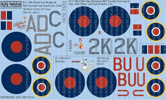 1:72 B-17 Flying Fortress Mk.III KW172134 Kits-World