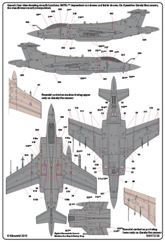1:72 Blackburn Buccaneers - Gulf War - Part 1 KW172135 Kits-World