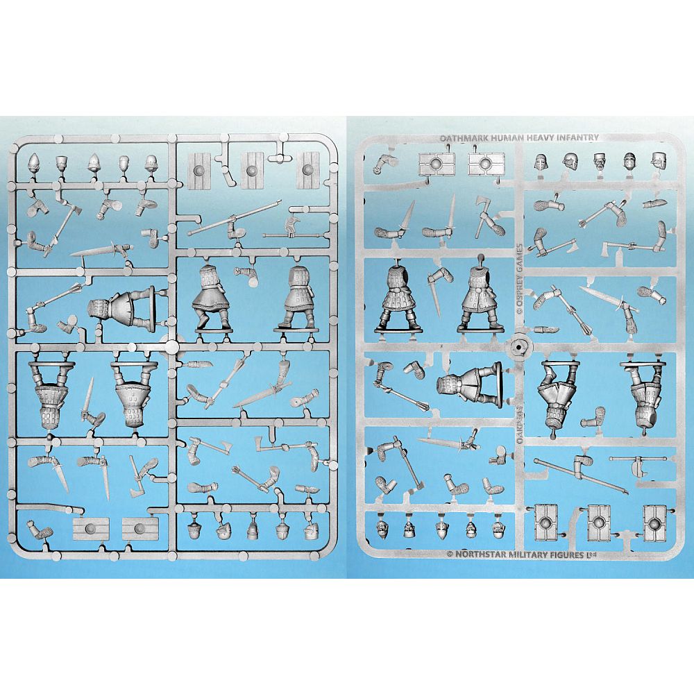 28mm Human Heavy Infantry Single Sprue With Bases Oathmark