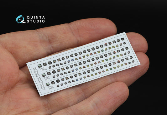 1:48 German WWII Cockpit instrument gauges QD48567 Quinta Studio