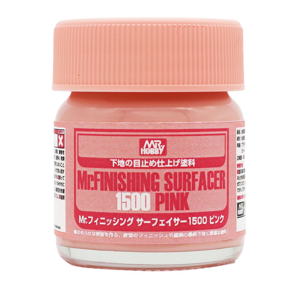 40ml Mr. Finishing Surfacer 1500 Pink SF292 Mr Hobby