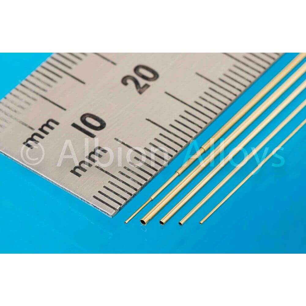 Brass Slide Fit Tube Selection 4 Pack 305mm SFT2 Albion Alloys