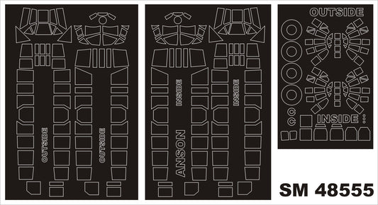 Montex SM48555 Avro Anson paint mask Airfix 1/48