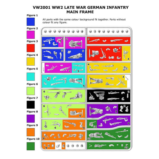 28mm WW2 Late War German Infantry Single Sprue Victrix