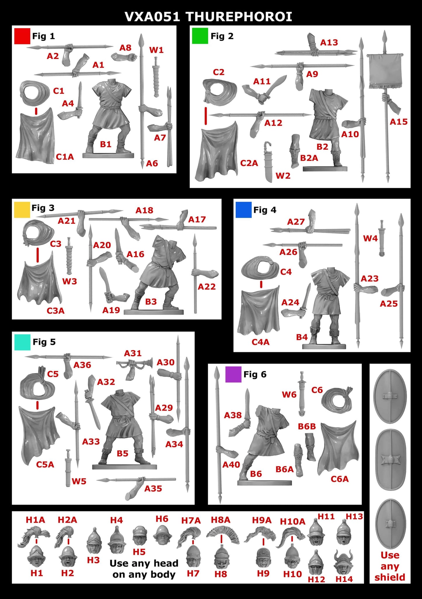 28mm Thureophoroi Sprue Victrix