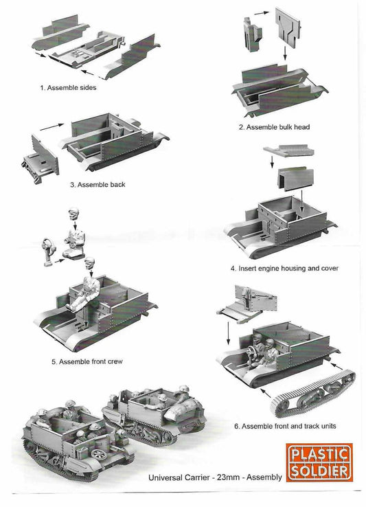 1:72 British Universal Carrier Sprue Plastic Soldier Company