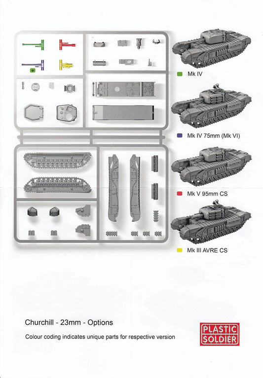 1:72 British Churchill Tank Sprue Plastic Soldier Company