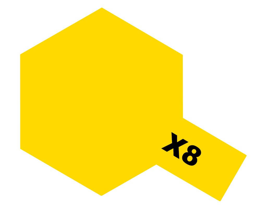 10ml Lemon Yellow Acrylic Mini X-8 Tamiya