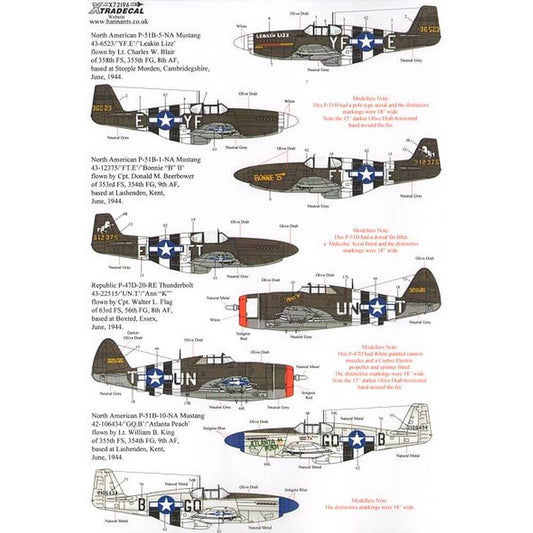 1:72 70th Anniversary D-Day Part 3 X72196 Xtradecal