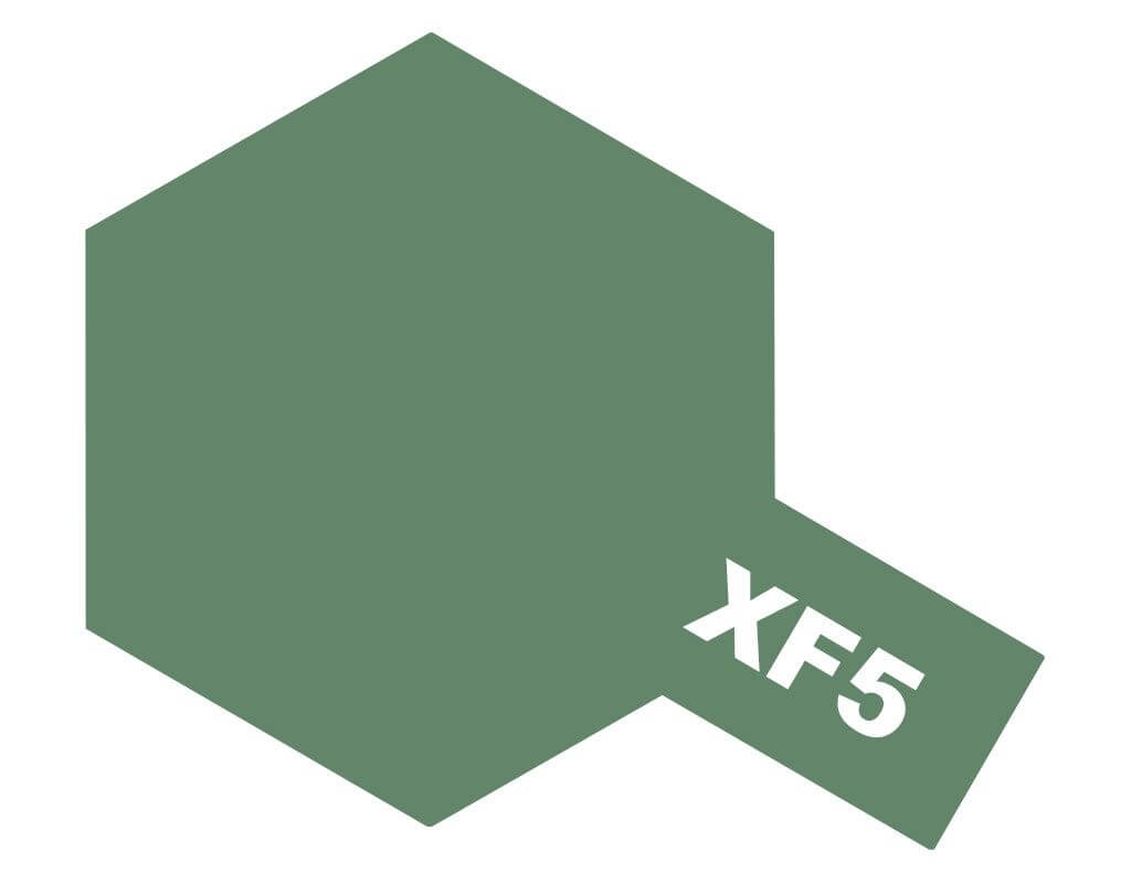 10ml Flat Green Acrylic Mini XF-5 Tamiya