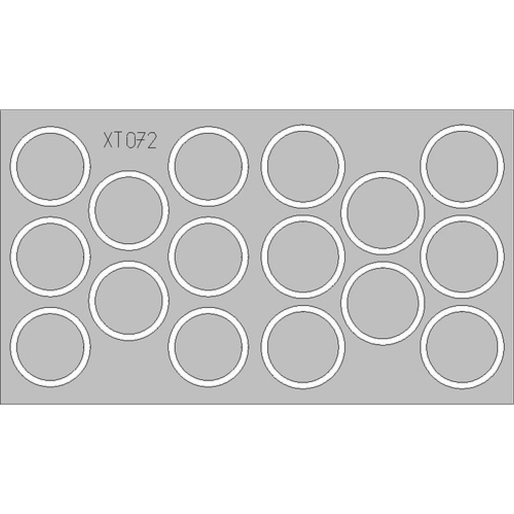 1:35 Panther Ausf.G wheel mask for Tamiya XT072 Eduard