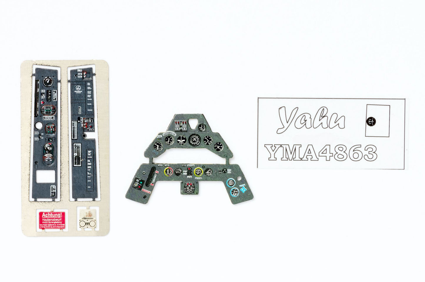 1:48 Fw-190A-3 PE instrument panels for Eduard YMA4863 Yahu Models