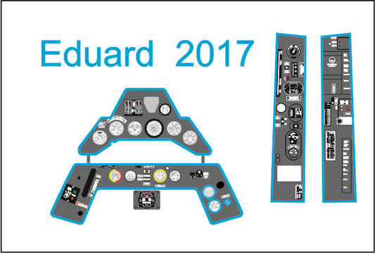 1:48 Fw-190A-3 PE instrument panels for Eduard YMA4863 Yahu Models