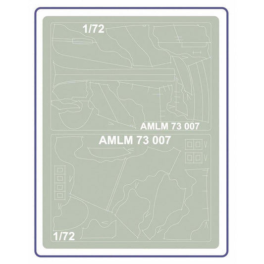 1:72 Spitfire Mk.I, Mk.II The "B" Camouflage Masking Set AMLM73007 AML
