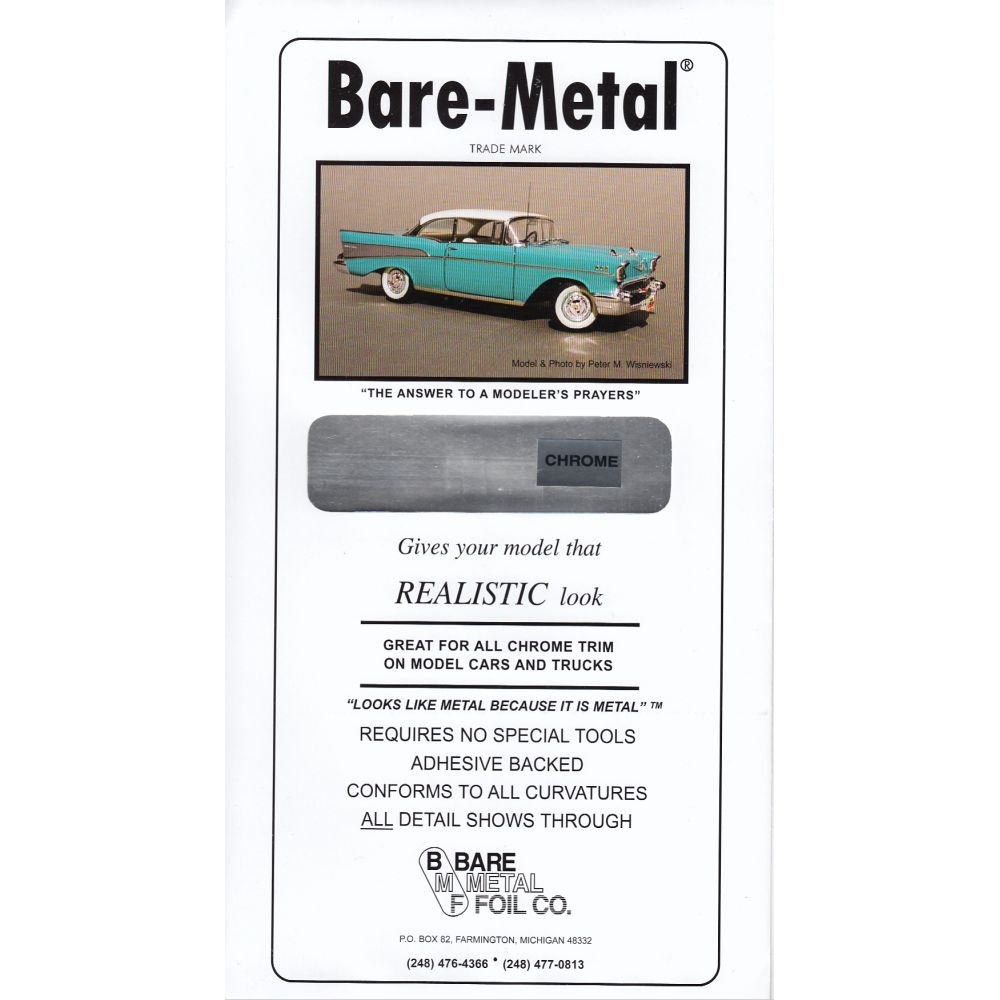 Bare-Metal 001 Chrome Foil (Self Adhesive)