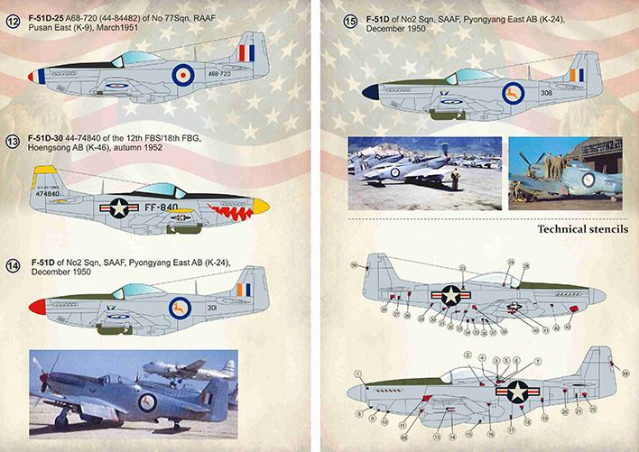 Print Scale 144-022 1/144 F-51 Mustang Units of the Korean War Decals
