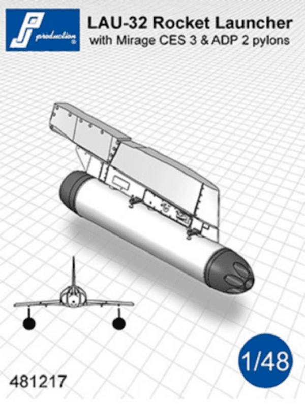 PJ Production 481217 1/48 resin LAU-32 Rocket Launcher with pylon - SGS Model Store