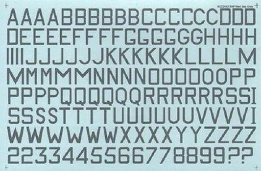 Xtradecal X48022 1/48 Medium Sea Grey RAF 24" and 30" Code Letters and Numbers - SGS Model Store